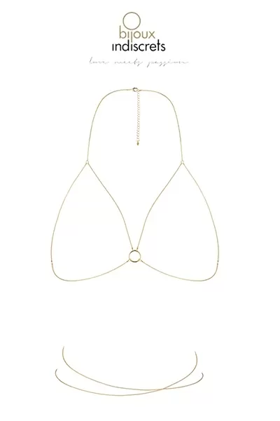 Chaine de poitrine dorée