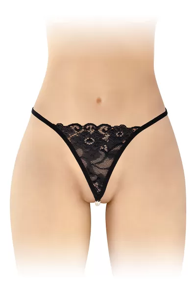 String noir et perles Venusina Fashion Secret