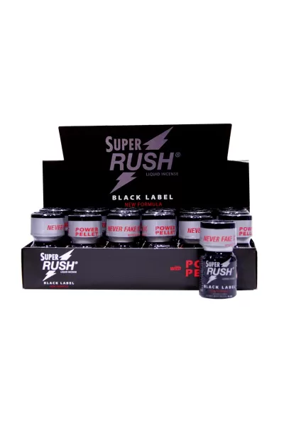 Box 18 poppers Super Rush Black Label 10ml