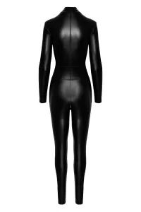 Combinaison intégrale Caged avec anneaux F319 wetlook