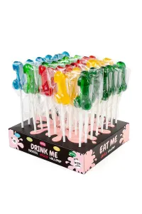 Présentoir avec 40 sucettes pénis alcoolisees