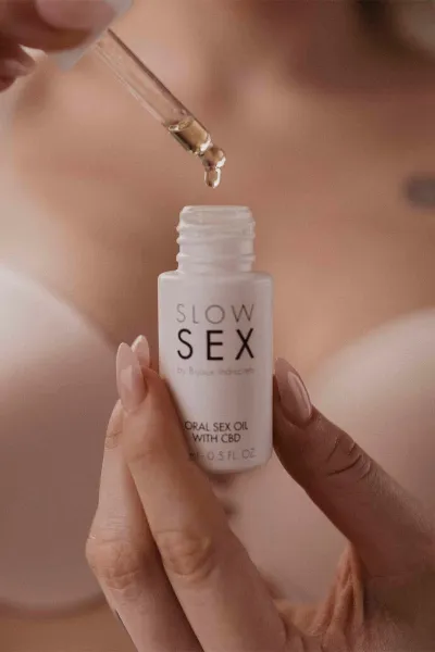 Huile au CBD pour sexe oral Slow Sex - Bijoux Indiscrets