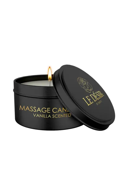 Bougie de massage érotique vanille 100g - Le Désir