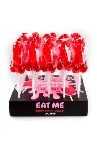 Présentoir de 40 sucettes pénis à la fraise