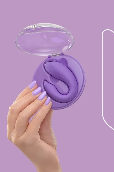 Vibro pour couples PleasureBerry violet - FairyGasm