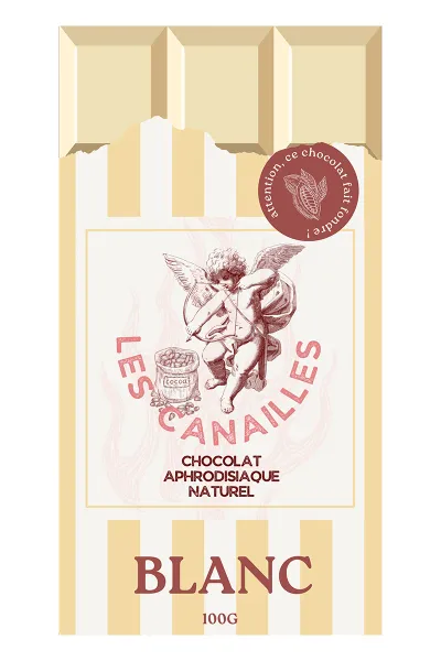 Chocolat blanc - Tablette 100g - Les canailles
