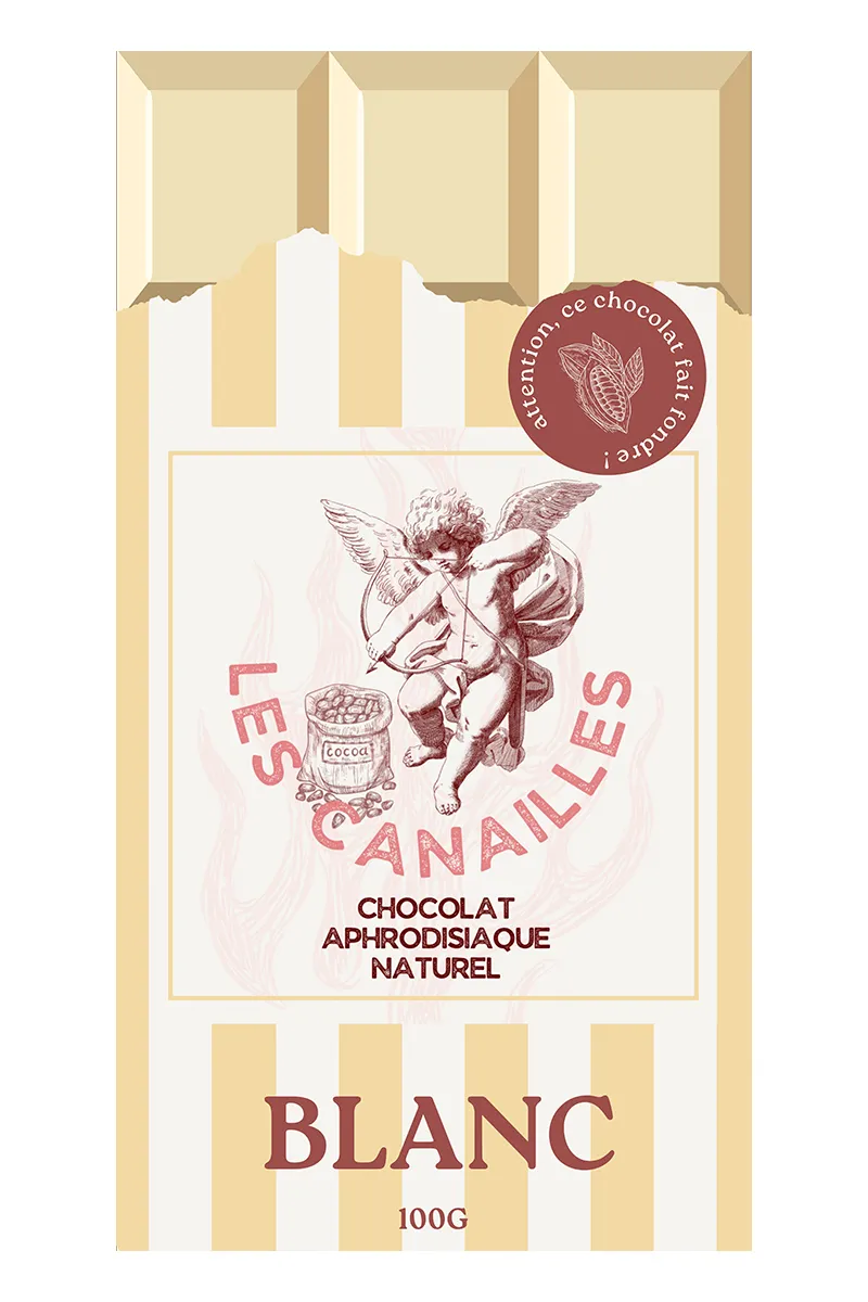 Chocolat blanc - Tablette 100g - Les canailles