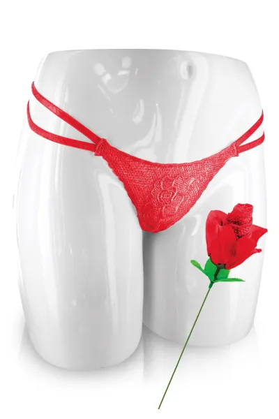 Rose surprise avec petite culotte - Fun Novelties