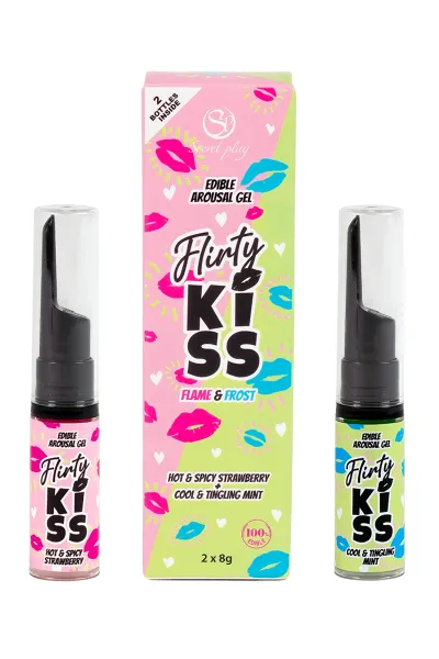 Pack 2 gels pour sexe oral Flirty Kiss - Secret Play