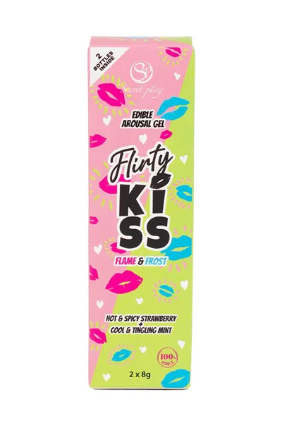Pack 2 gels pour sexe oral Flirty Kiss - Secret Play