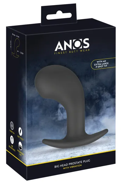 Plug prostatique vibrant Big Head - Anos