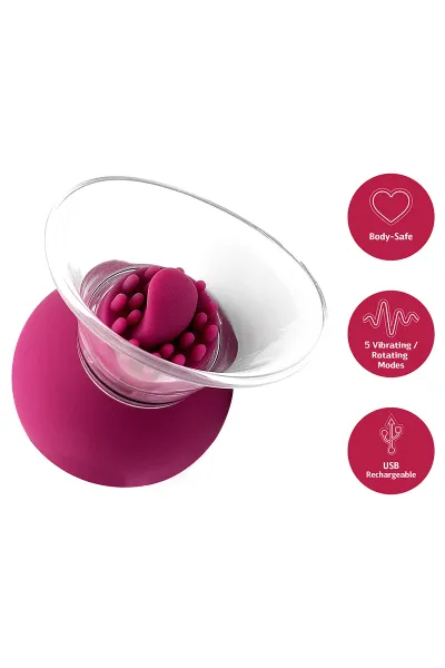 Pompe à clitoris et tétons rotative et vibrante - She.E.O.