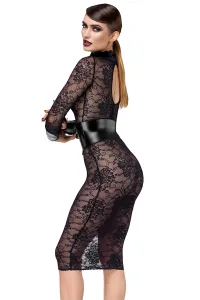 Robe corset Noirelle F375 - Noir Handmade