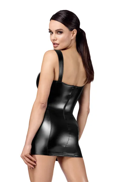 Mini robe lacée Vixen F363 - Noir Handmade