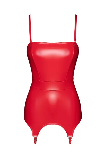 Corset à jarretelles Bombshell F368 - Noir Handmade