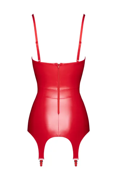 Corset à jarretelles Bombshell F368 - Noir Handmade