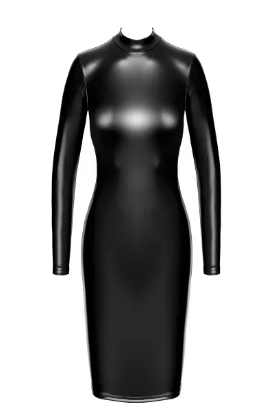 Robe fuseau Crystal F371 - Noir Handmade