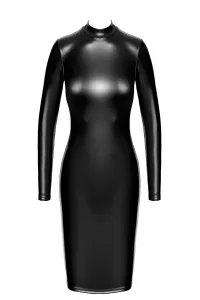 Robe fuseau Crystal F371 - Noir Handmade