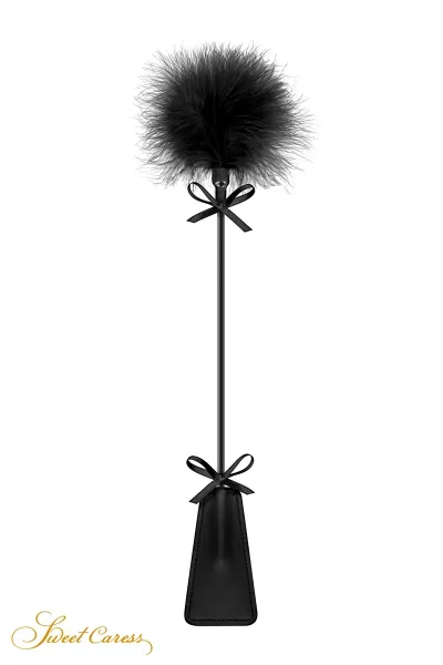 Tapette avec pompon noir - Sweet Caress