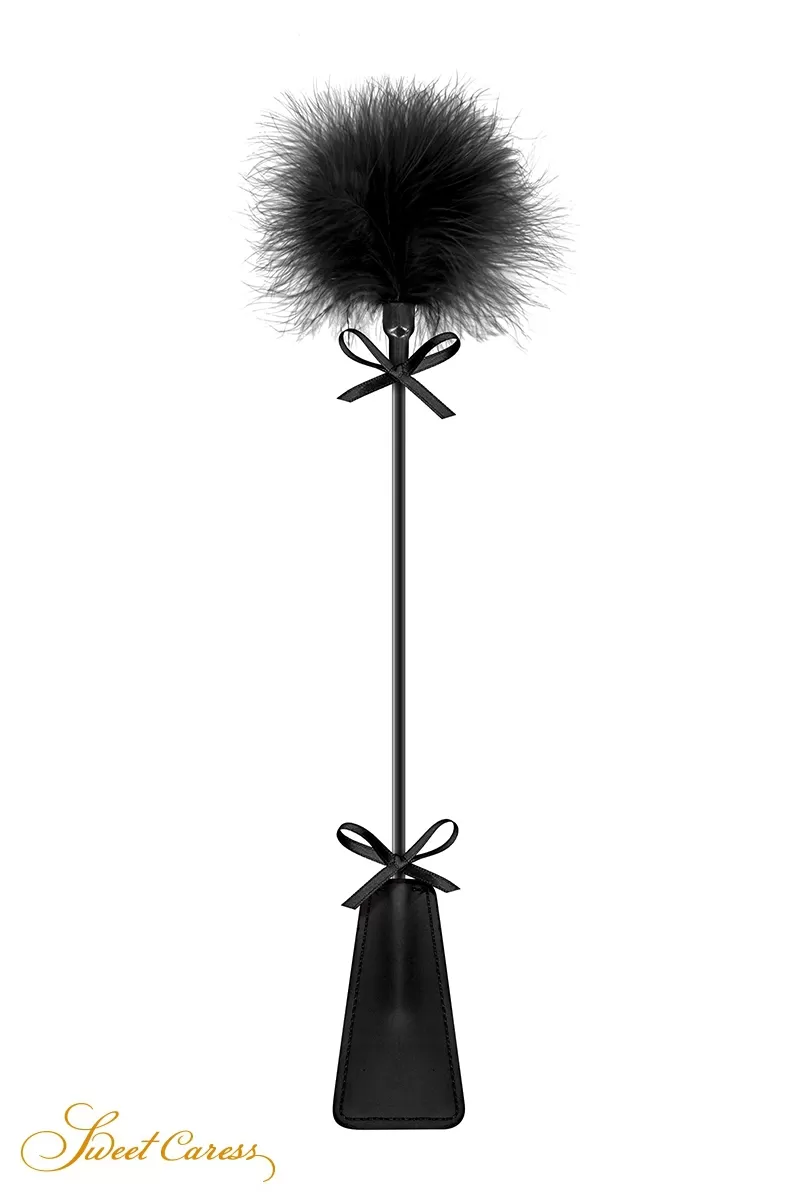 Tapette avec pompon noir - Sweet Caress