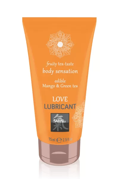 Lubrifiant comestible mangue et thé vert - Shiatsu