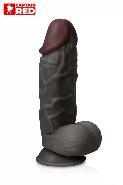 Gode XXL The Strong Black 26 x 6,5 cm - Captain Red