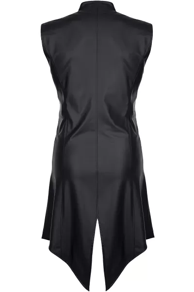 Veste longue sans manche wetlook Marco - Regnes