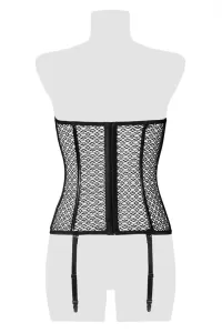 Corset bustier à jarretelles - Grey Velvet