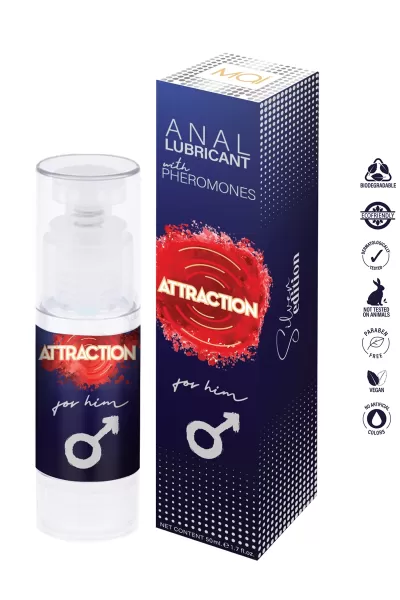 Lubrifiant anal aux phéromones pour homme - Attraction