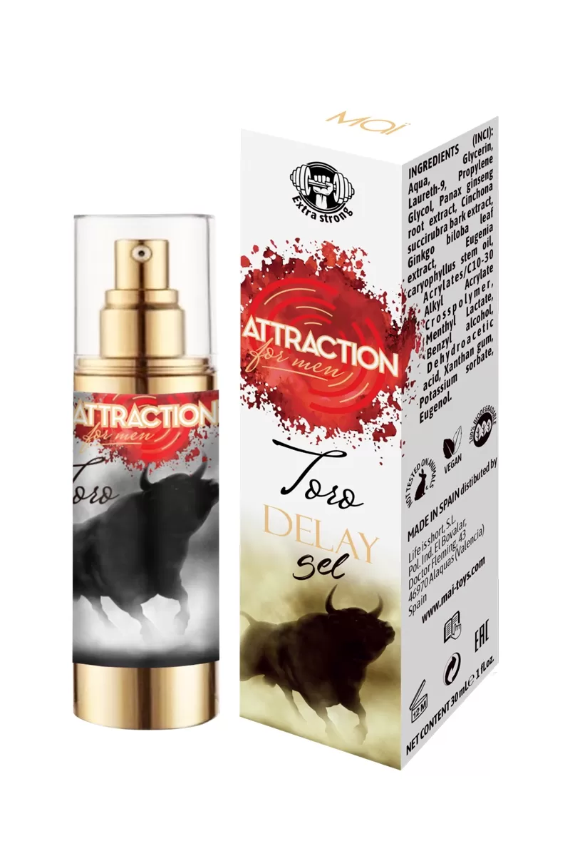 Gel retardant Toro  Extra fort 30ml - Attraction