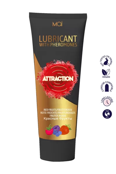 Lubrifiant fruits rouges aux phéromones - Attraction
