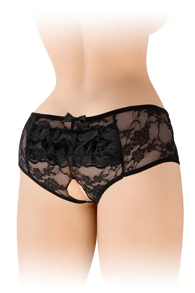 Culotte ouverte noire Amanda - Fashion Secret