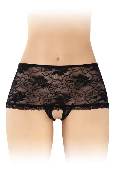 Shorty ouvert noir Cynthia - Fashion Secret