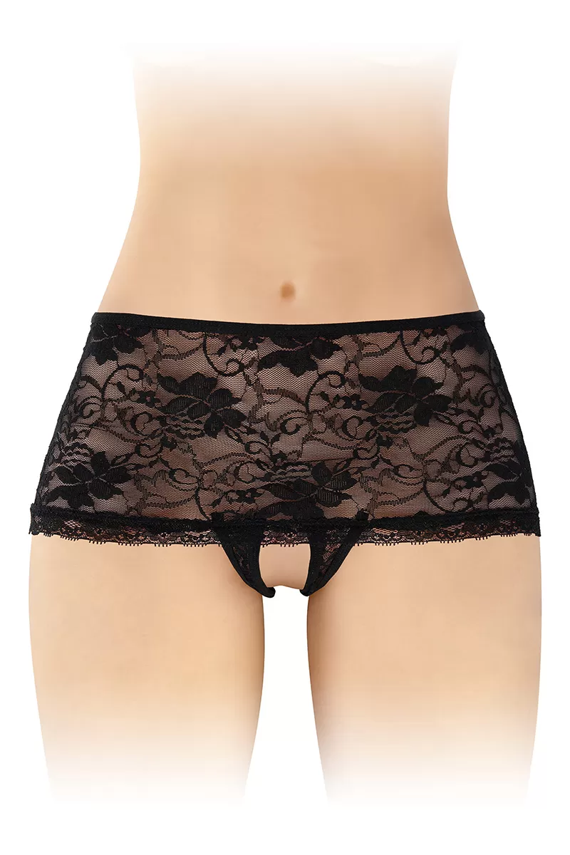 Shorty ouvert noir Cynthia - Fashion Secret